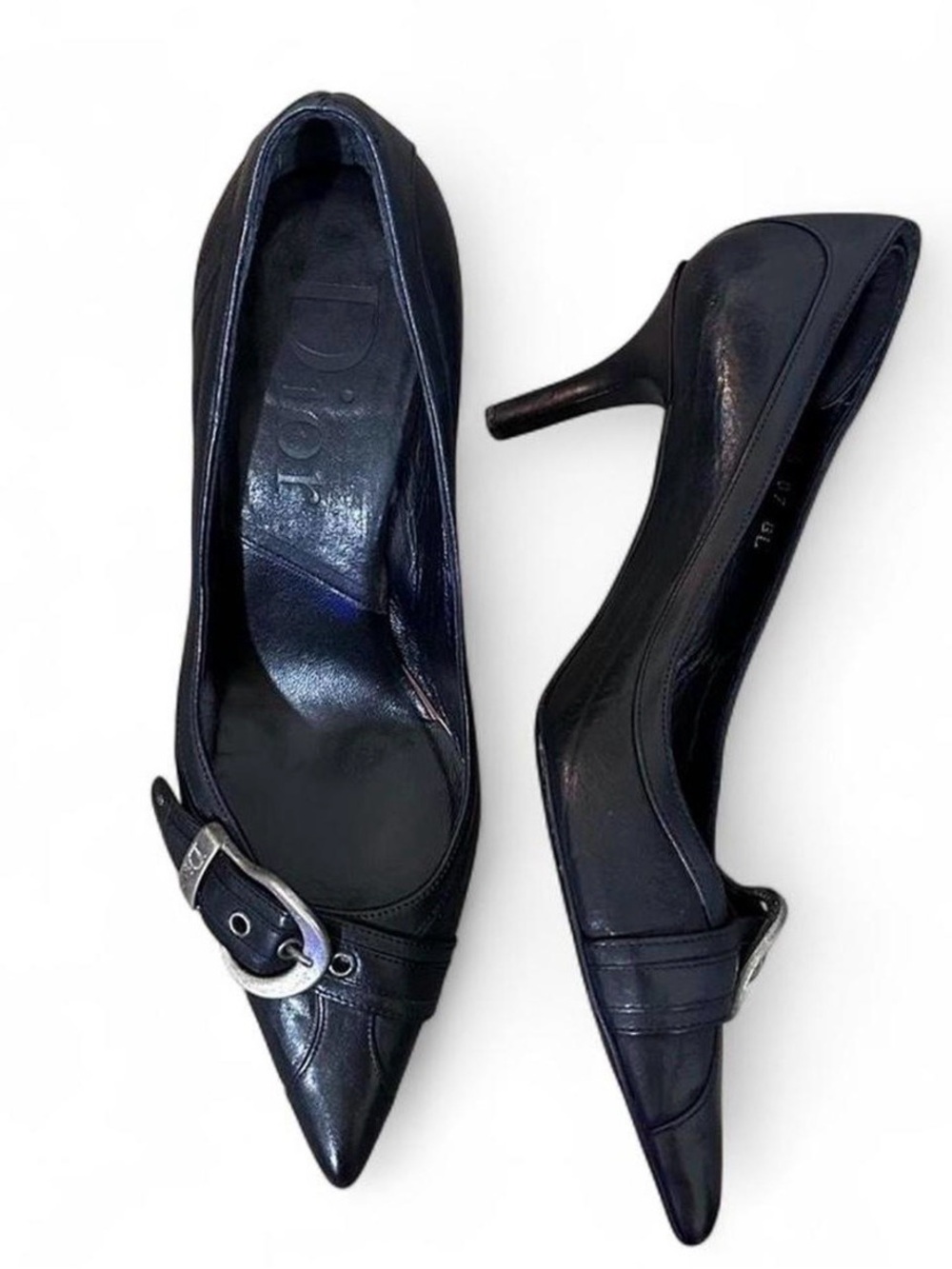 Vintage Dior Black Kitten Heels